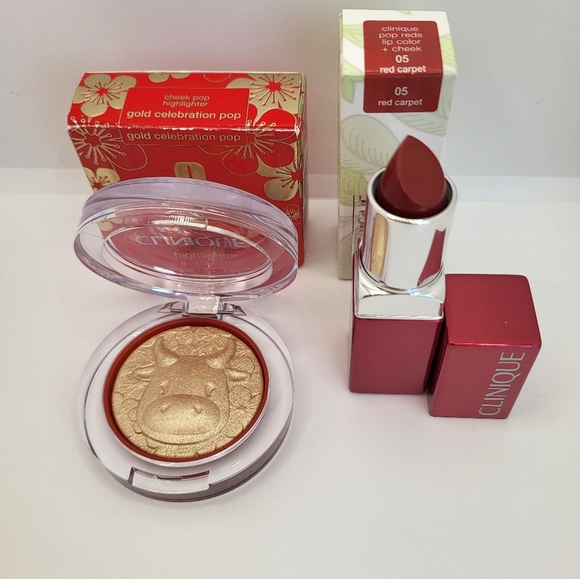 Clinique Bundle Highlight+lipstick /New/Limited Edition - Picture 2 of 6